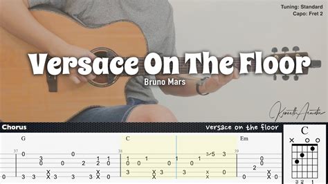 testo e accordi versace on the floor|versace on the floor guitar tabs.